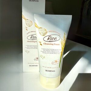 Skinfood Rice Cleansing Foam, Daily Brightening, K-Beauty, made in Korea